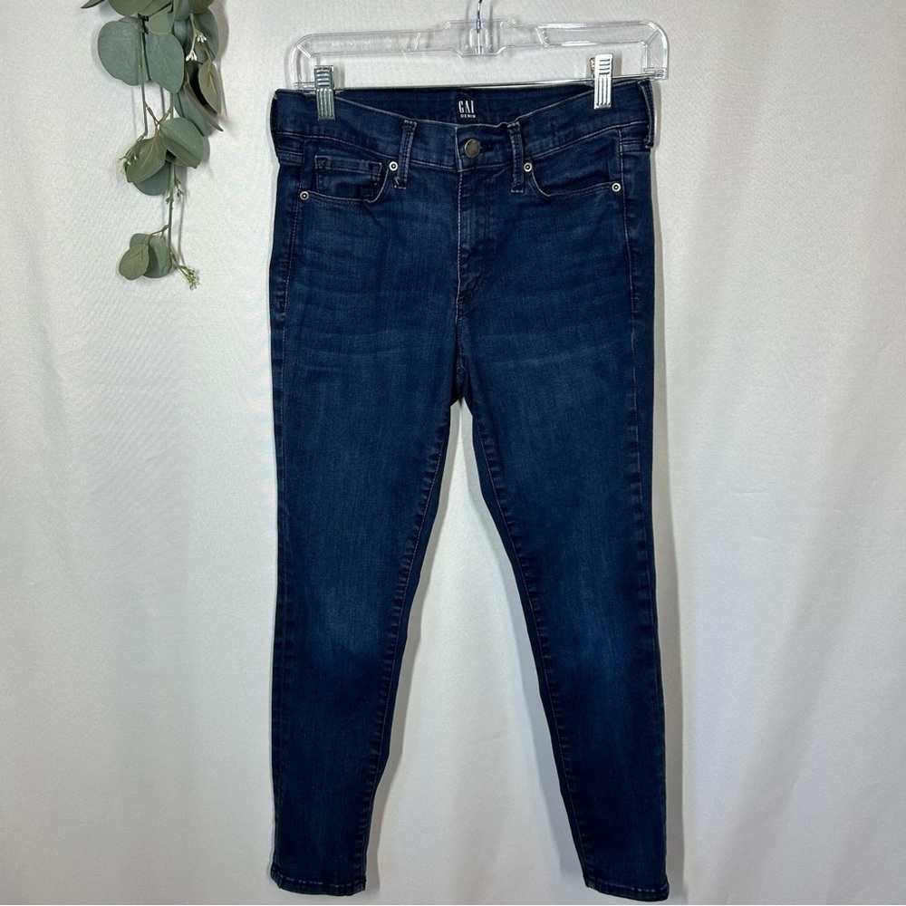 GAP | True Skinny Jeans Mid Rise Dark Wash Denim Blue Women’s Size 4/27P